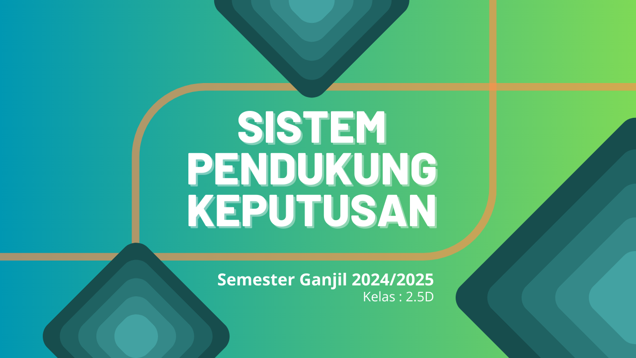 Sistem Pendukung Keputusan